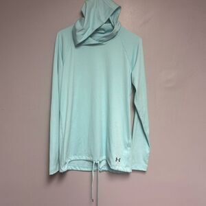 Women’s Under Armour Hooded Long sleeve tee size Small S drawstring waist
